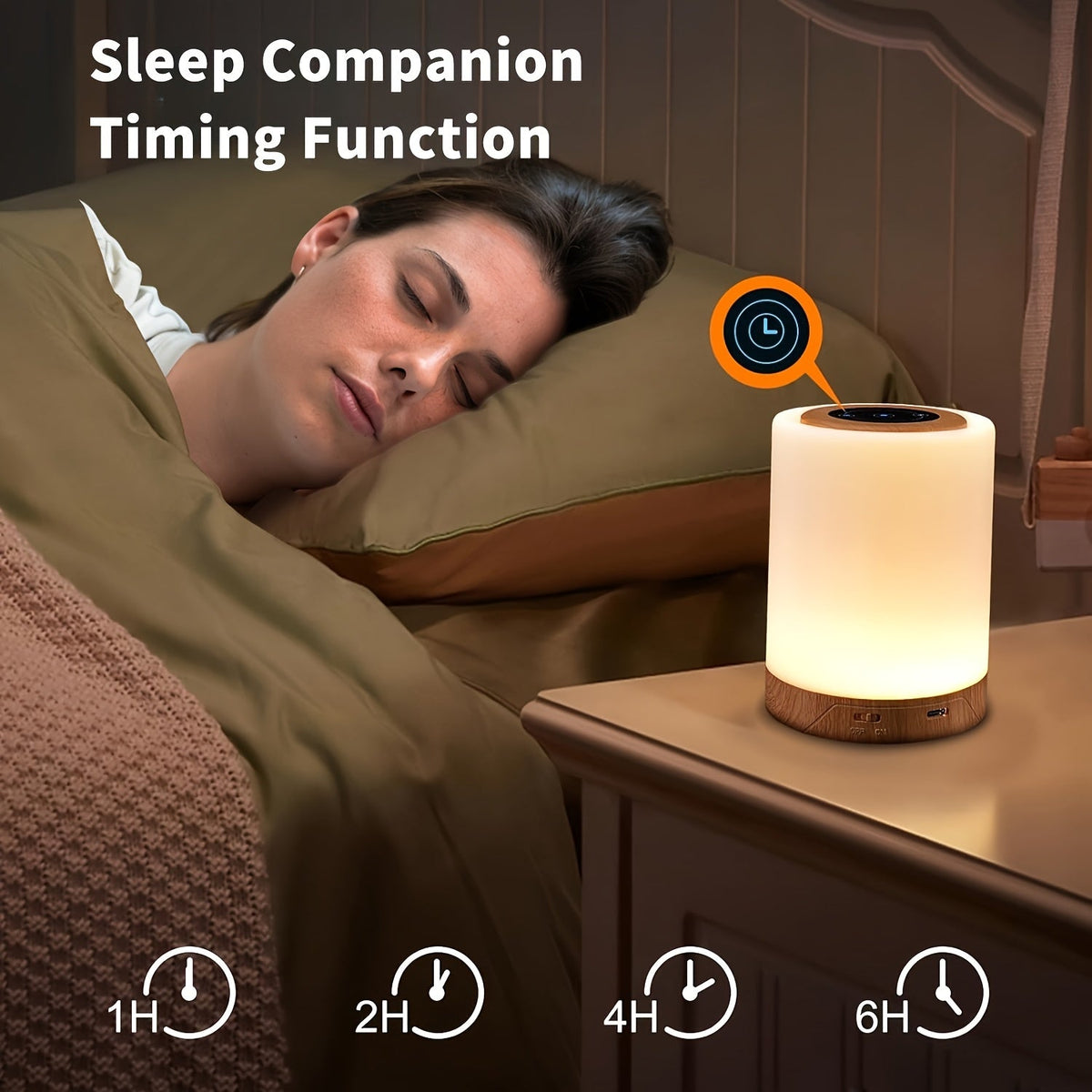 LED Night Light Touch Control Rechargeable Lamp-1