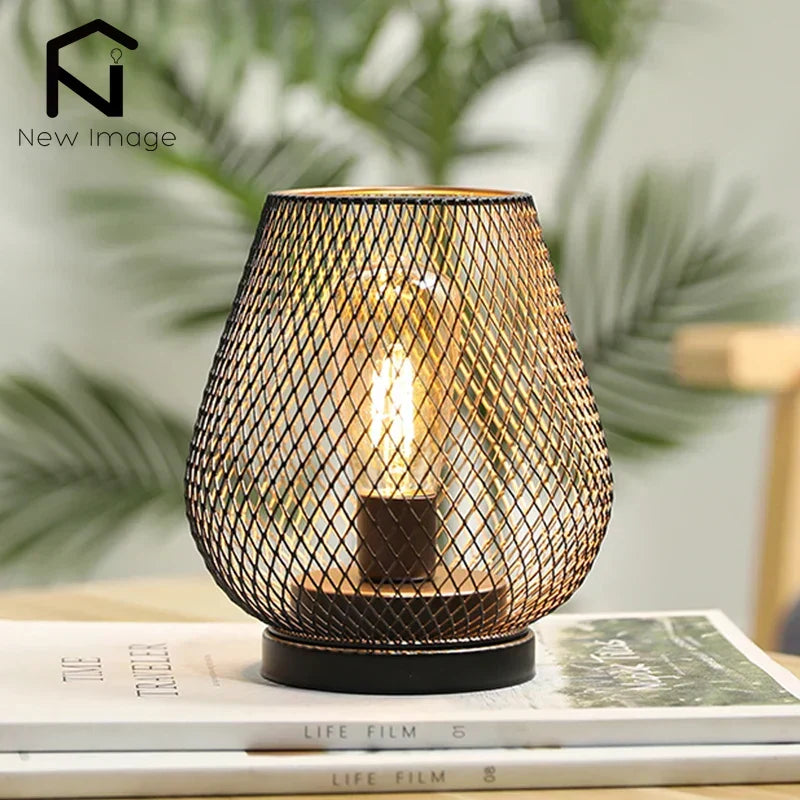 Cordless Metal Candle Holder: Nordic Elegance for Home Decor-3