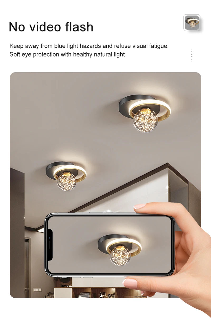 LED Ceiling Lights Interior Lighting Home Decor For Living Room Dining Table Bedroom Closets Corridor Modern Ceiling Lamp
