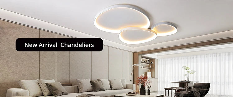 New LED Chandeliers Minimalist Combination Living Room Lamp Indoor Lighting Light Fixture Kitchen Lustre Lamp Ceiling Chandelier