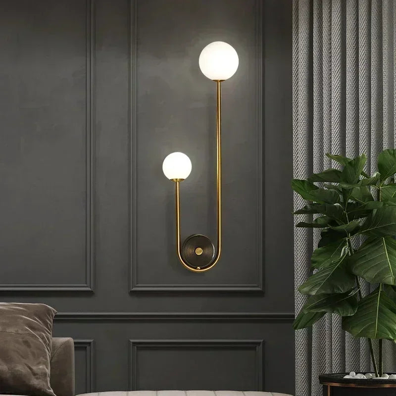 Modern Gold LED Wall Lamp: Illuminate Your Bedroom and Living Spaces with Style-2