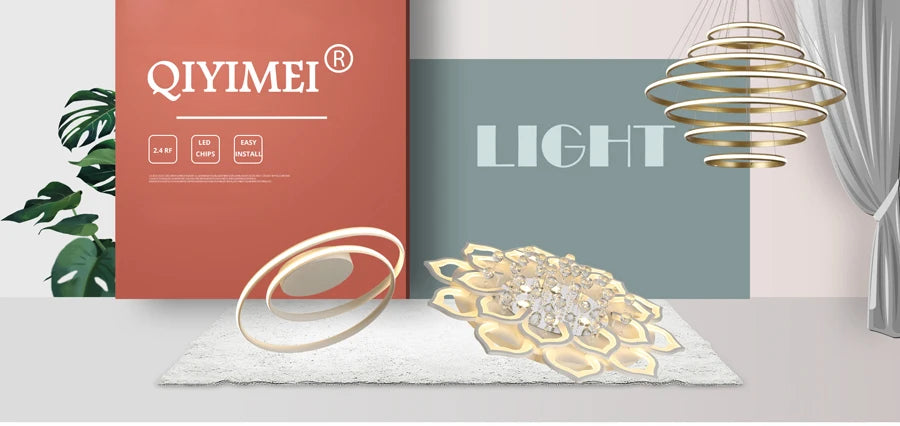 New LED Chandeliers Minimalist Combination Living Room Lamp Indoor Lighting Light Fixture Kitchen Lustre Lamp Ceiling Chandelier