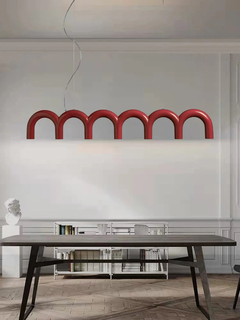 High-level LED Chandelier Modern Art Lights Bedroom Kitchen Designer Bar Long Lamps Restaurant Living Room Home Decor Lighting