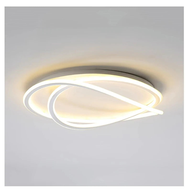 Modern LED Lights White Ceiling Light for Living Room Bedroom Study Lustre Home Decorative Ceiling Lamp Indoor Lighting Fixture