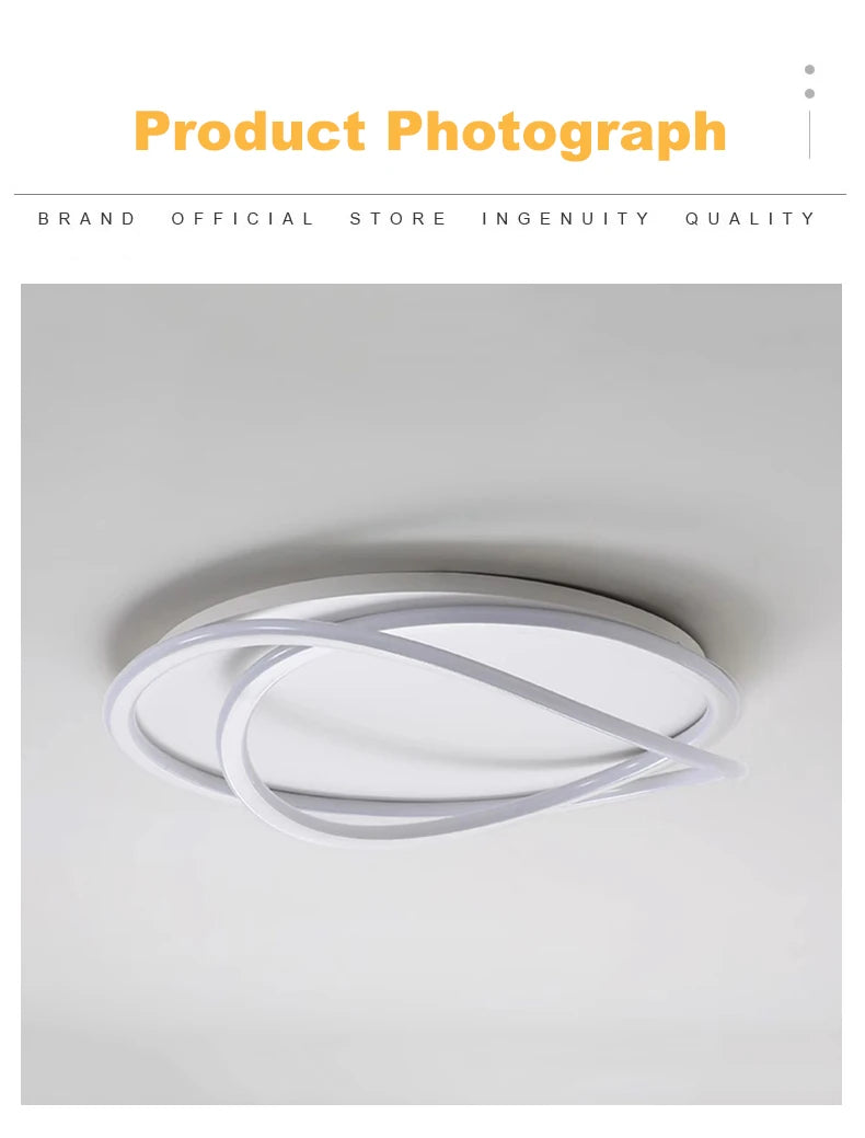 Modern LED Lights White Ceiling Light for Living Room Bedroom Study Lustre Home Decorative Ceiling Lamp Indoor Lighting Fixture